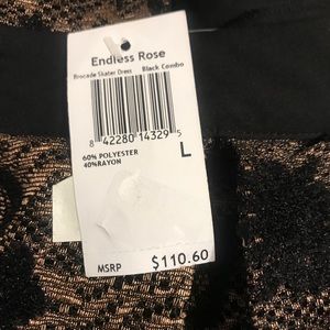 Black and Gold skater dress